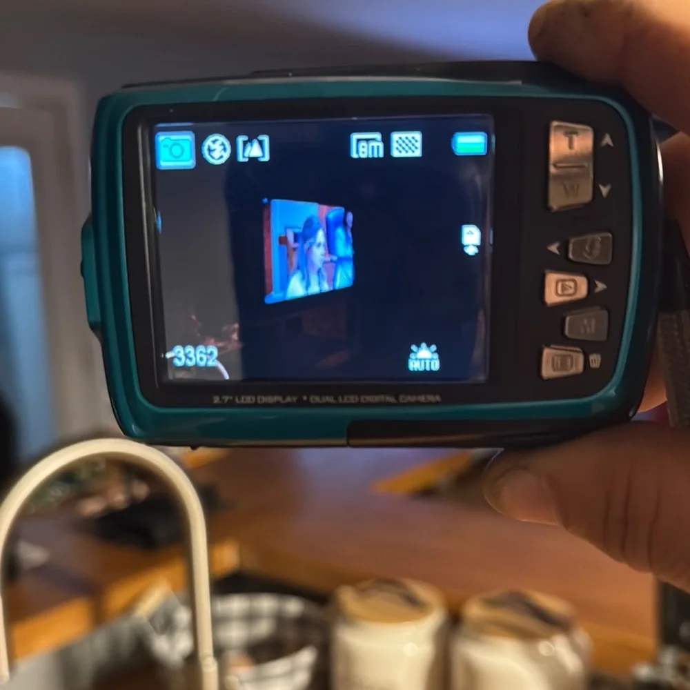 Polaroid Blue Digital Camera with Protective Case and Memory Card